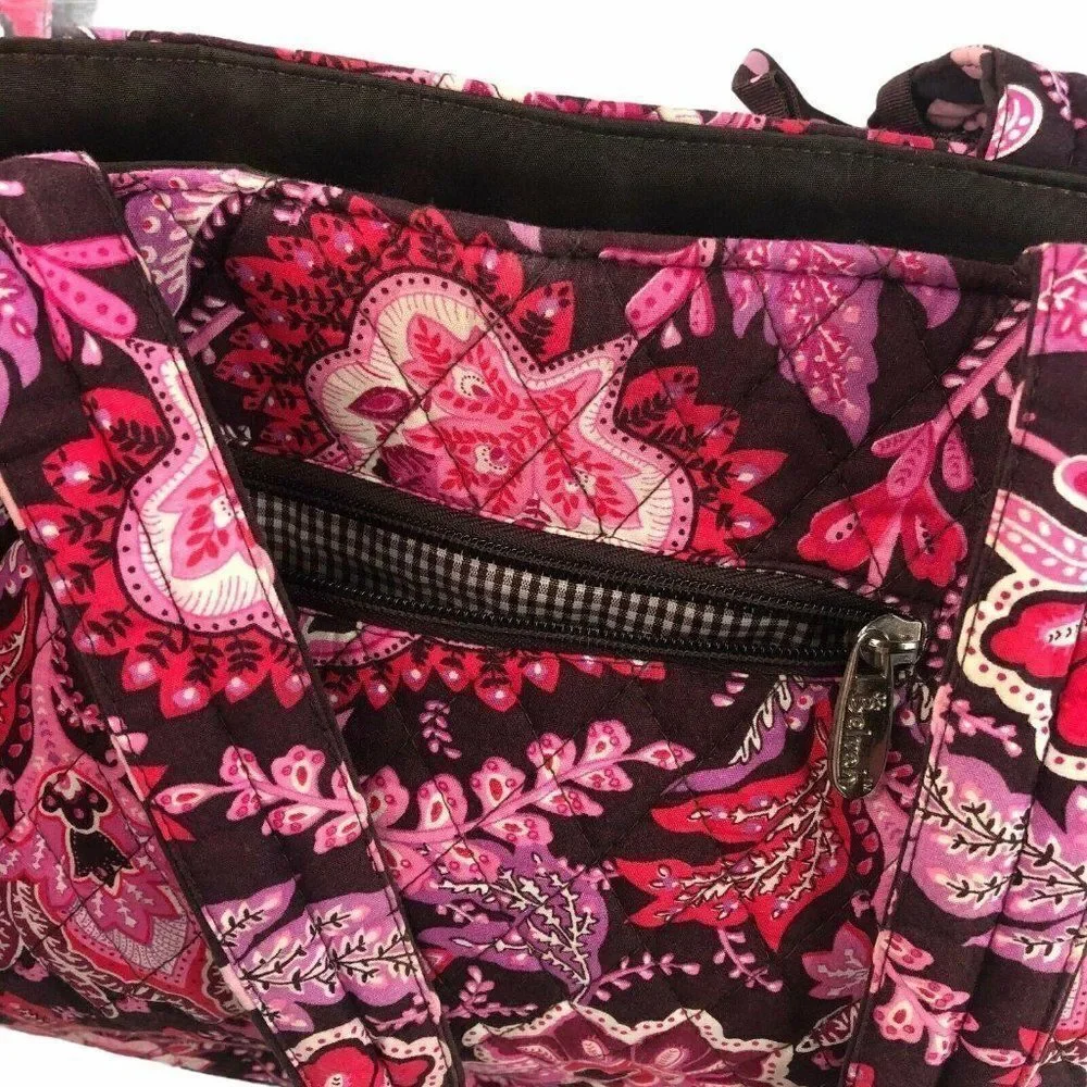 Belvah Diaper Bag Paisley Brown Pink Changing Pad